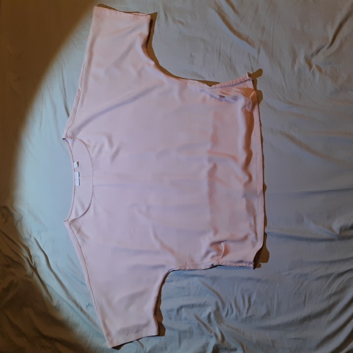 Crepe Textured W/Elastic At Back Hem